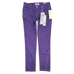 Jolt Skinny Jeans Girls Size 10 Purple Cotton Blend Embellished Y2K 2010s NWT